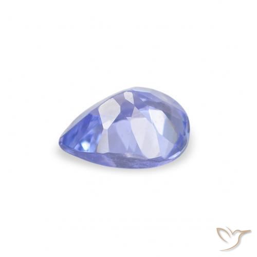 Tanzanita Azul pastel natural de 0.32 ct, En forma de pera, VS
