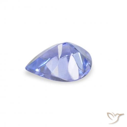 Tanzanita Azul pastel natural de 0.28 ct, En forma de pera, VS