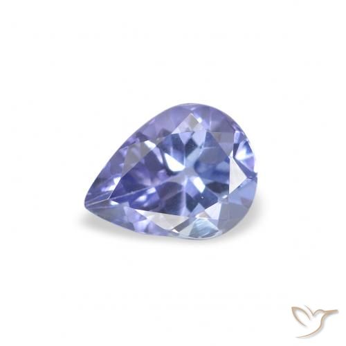 0.34ct Natural Azul claro tanzanita, En forma de pera, VS