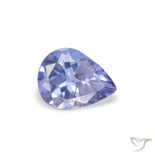 Tanzanita Azul claro natural de 0.34 ct, En forma de pera, VS