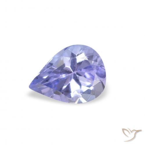 0.33ct Natural Azul pastel Tanzanita, En forma de pera, VS