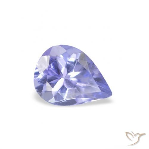 Tanzanita Azul pastel natural de 0.33 ct, En forma de pera, VS