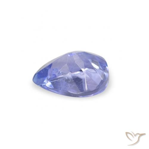 Tanzanita Azul pastel natural de 0.33 ct, En forma de pera, VS
