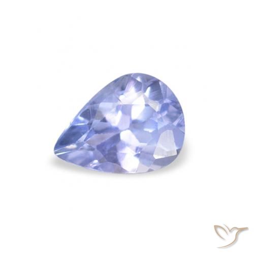 0.36ct Natural Azul claro Tanzanita, En forma de pera, VS