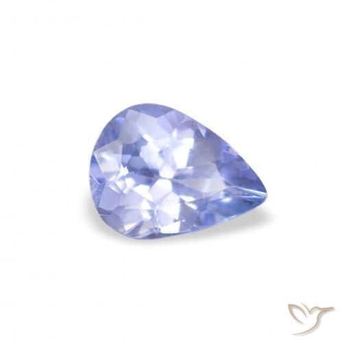 Tanzanita Azul claro natural de 0.36 ct, En forma de pera, VS