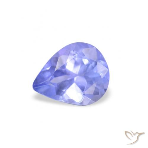 0.34ct Natural Azul violeta Tanzanita, En forma de pera, VS