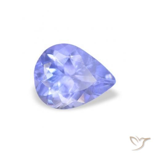 Tanzanita Azul violeta natural de 0.34 ct, En forma de pera, VS