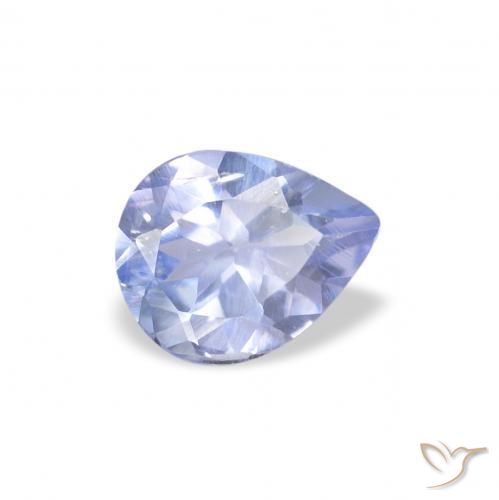 Tanzanita Azul claro natural de 0.37 ct, En forma de pera, VS