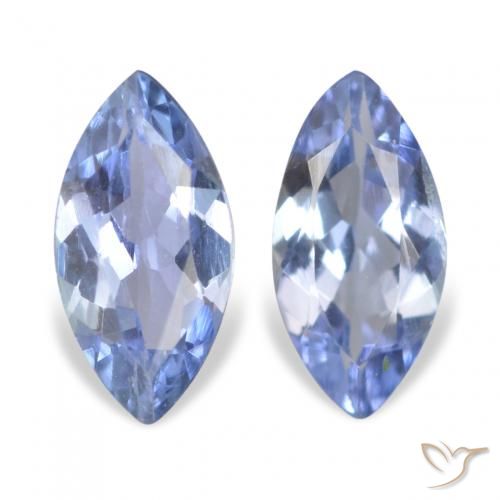 0.61ctw Natural Celeste tanzanita, Marquesa, VVS-VS