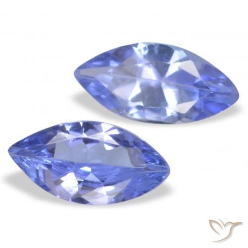 0.73ctw Natural Azul violeta intenso tanzanita, Marquesa, VS