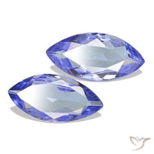 Gemas de Tanzanita Azul púrpura eléctrico natural de 0.60 ct, Marquesa, VS