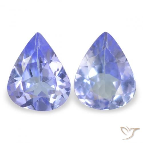 0.48ctw Natural Azul claro Tanzanita, En forma de pera, VS