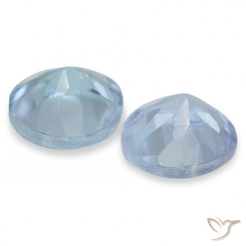 Gemas de Tanzanita Blanco azulado natural de 0.29 ct, Redondo, VS