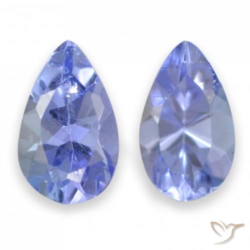 0.43ctw Natural Azul claro Tanzanita, En forma de pera, VS