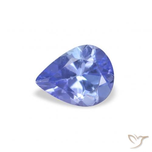 0.35ct Natural Azul violeta intenso Tanzanita, En forma de pera, VS