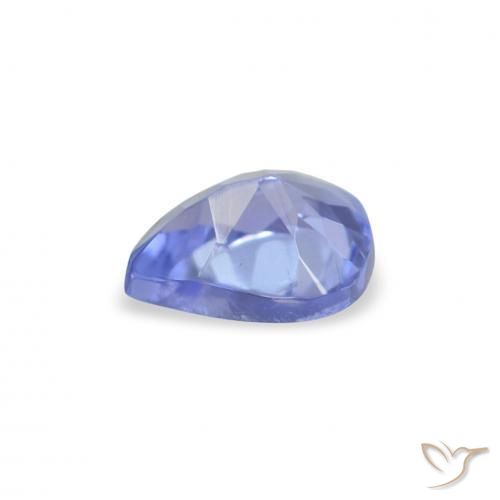 Tanzanita Azul violeta intenso natural de 0.35 ct, En forma de pera, VS