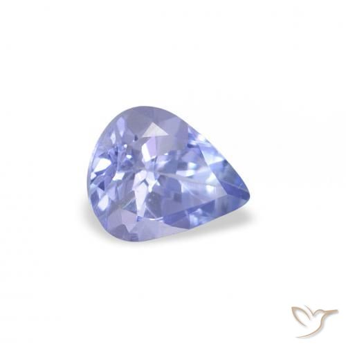 Tanzanita Azul claro natural de 0.30 ct, En forma de pera, VS
