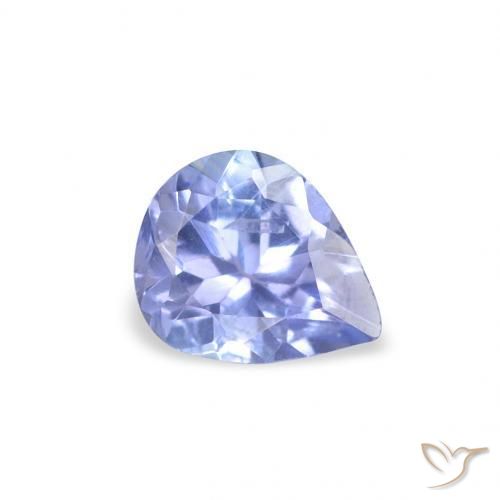 Tanzanita Azul claro natural de 0.36 ct, En forma de pera, VS