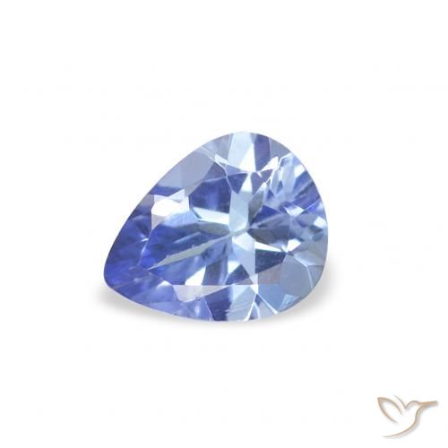 0.38ct Natural Azul pastel Tanzanita, En forma de pera, VS