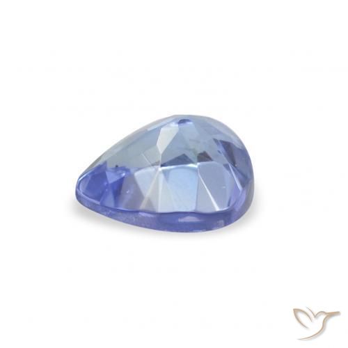 Tanzanita Azul pastel natural de 0.38 ct, En forma de pera, VS