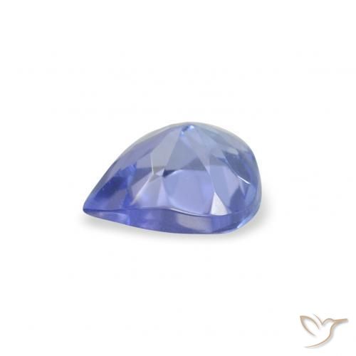 Tanzanita Azul violeta natural de 0.34 ct, En forma de pera, VS