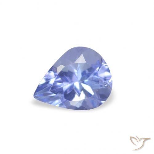 0.36ct Natural Azul pastel Tanzanita, En forma de pera, VS