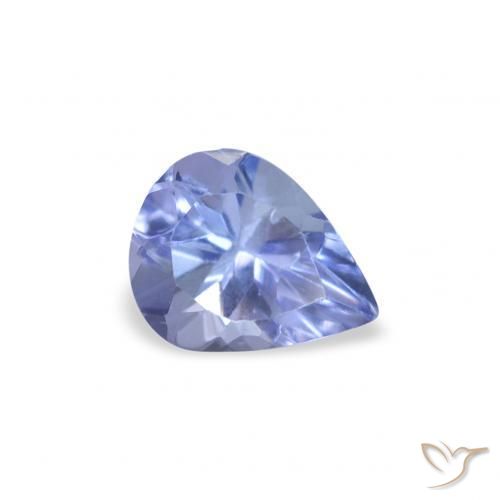 Tanzanita Azul pastel natural de 0.36 ct, En forma de pera, VS