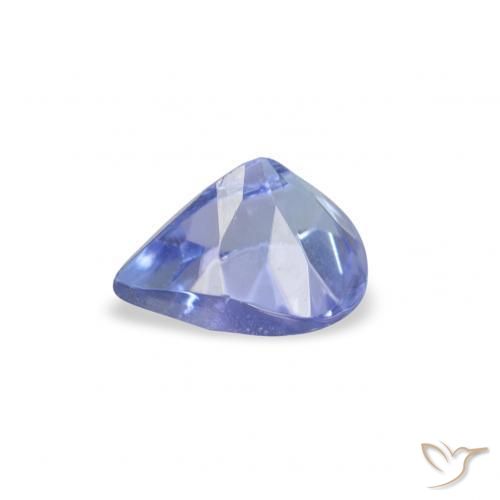 Tanzanita Azul pastel natural de 0.36 ct, En forma de pera, VS