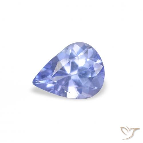 0.34ct Natural Azul pastel tanzanita, En forma de pera, VS