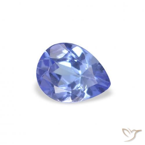 Tanzanita Azul intenso natural de 0.34 ct, En forma de pera, VS