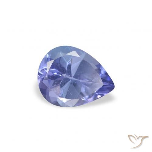 Tanzanita Azul intenso natural de 0.31 ct, En forma de pera, VS