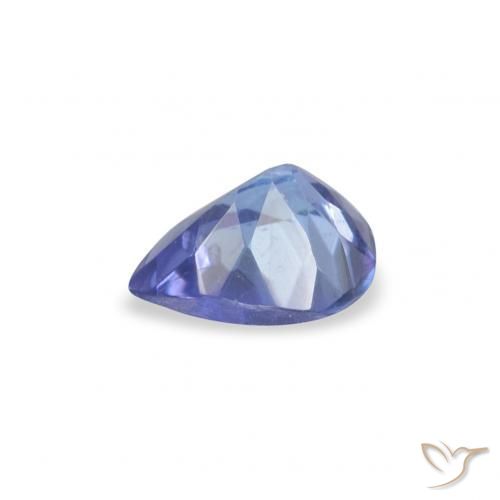 Tanzanita Azul intenso natural de 0.31 ct, En forma de pera, VS