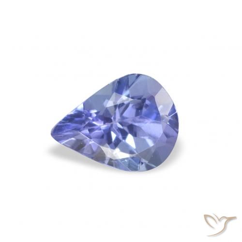 0.32ct Natural Azul púrpura eléctrico Tanzanita, En forma de pera, VS