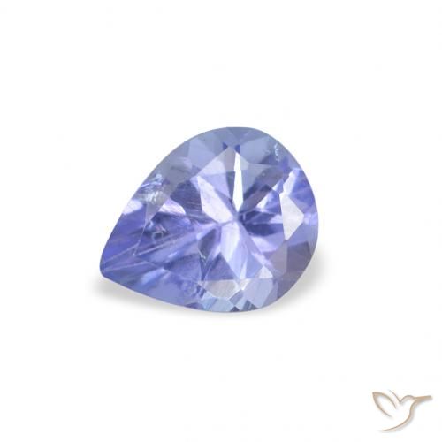0.33ct Natural Azul púrpura eléctrico Tanzanita, En forma de pera, VS
