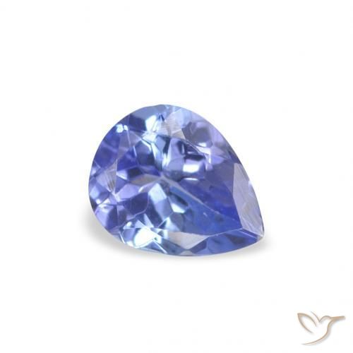 Tanzanita Azul natural de 0.35 ct, En forma de pera, VS
