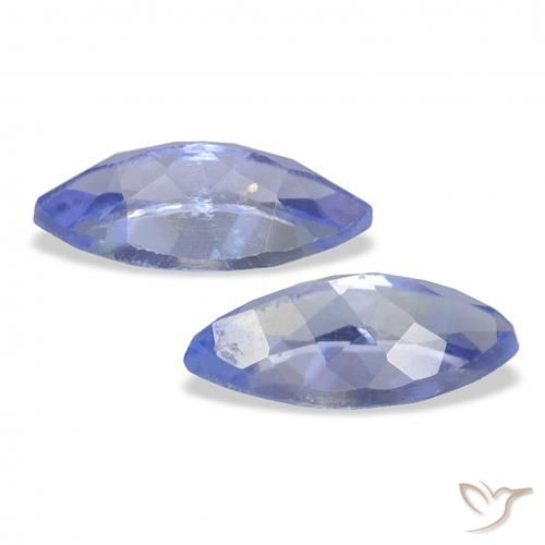 Gemas de Tanzanita Azul púrpura eléctrico natural de 0.82 ct, Marquesa, VS