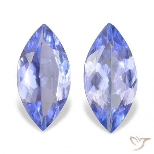 0.64ctw Natural Azul pastel Tanzanita, Marquesa, VS