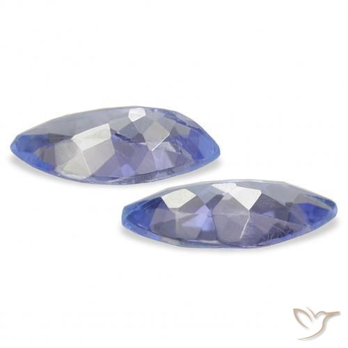 Gemas de Tanzanita Azul pastel natural de 0.67 ct, Marquesa, VS