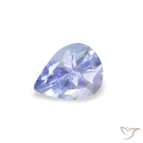 0.34ct Natural Azul claro Tanzanita, En forma de pera, VS