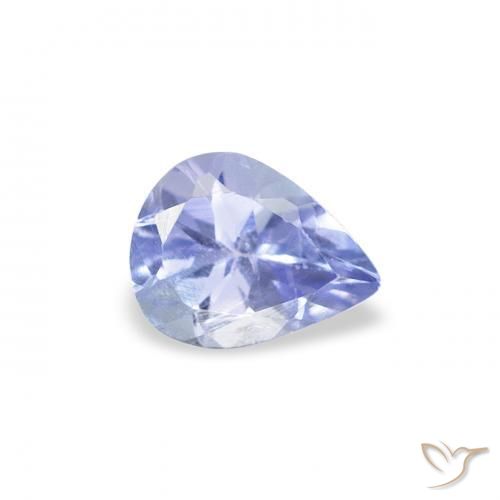 Tanzanita Azul claro natural de 0.34 ct, En forma de pera, VS