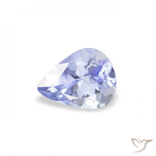 0.39ct Natural Azul pastel Tanzanita, En forma de pera, VS