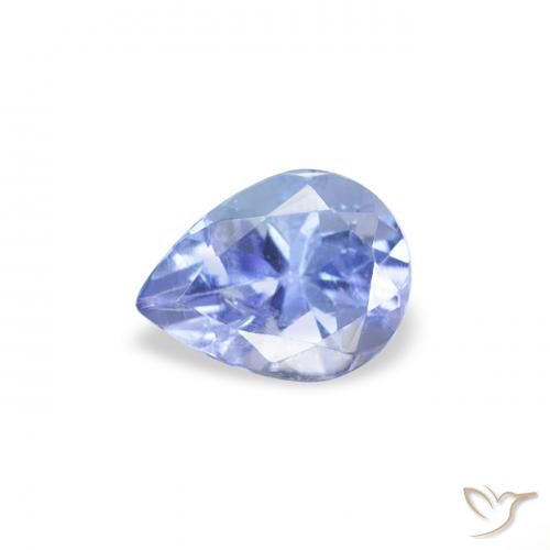 0.36ct Natural Azul pastel Tanzanita, En forma de pera, VS