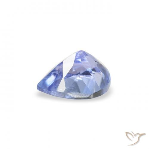 Tanzanita Azul pastel natural de 0.36 ct, En forma de pera, VS