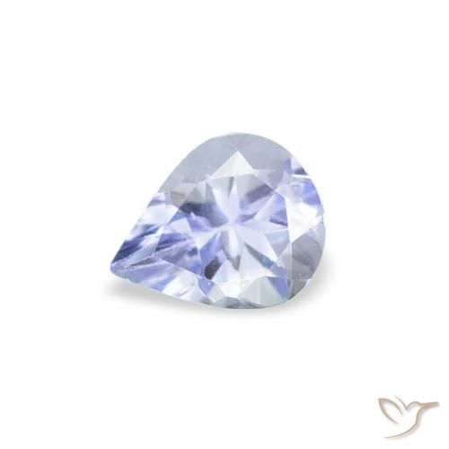 0.35ct Natural Azul pastel Tanzanita, En forma de pera, VS