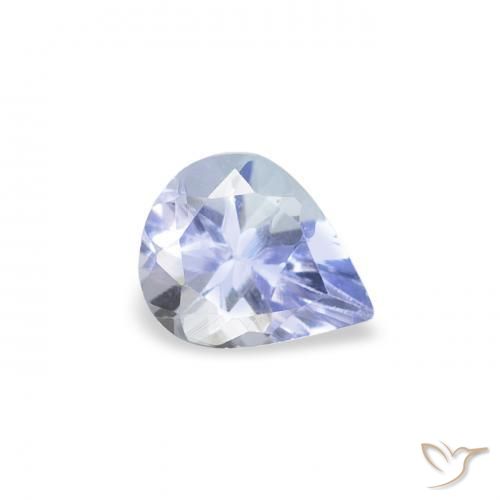 Tanzanita Azul pastel natural de 0.35 ct, En forma de pera, VS
