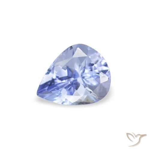 0.43ct Natural Azul pastel Tanzanita, En forma de pera, VS
