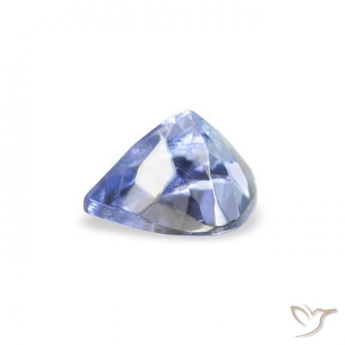 Tanzanita Azul pastel natural de 0.43 ct, En forma de pera, VS