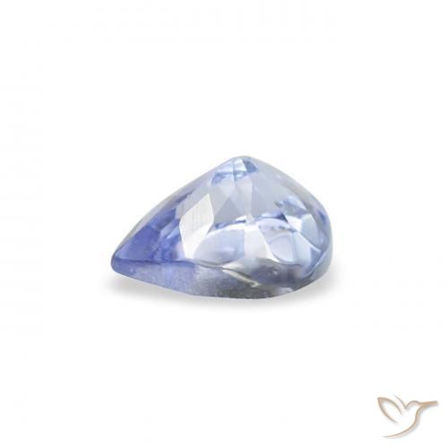 Tanzanita Azul pastel natural de 0.37 ct, En forma de pera, VS