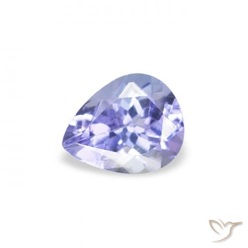 0.43ct Natural Azul oscuro tanzanita, En forma de pera, VS