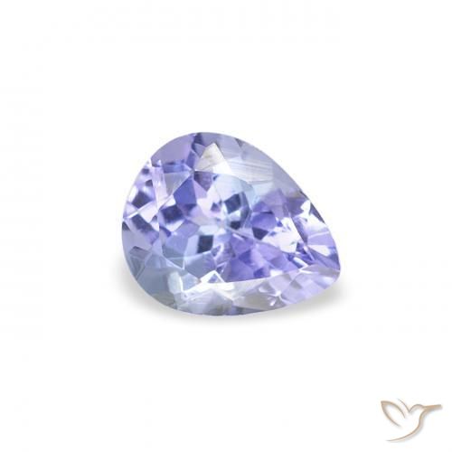 Tanzanita Azul oscuro natural de 0.43 ct, En forma de pera, VS